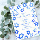 Search for bar mitzvah save the dates Star of david