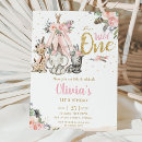 Search for shes a wild one invitations Pink and gold