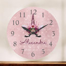 Recherche de licorne rose horloges Monogramme
