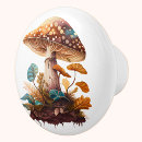 Recherche de champignons boutons et poignées de porte Cottagecore