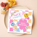 Search for happy face napkins Groovy