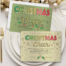 Search for red gold green christmas invitations Winter