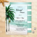 Search for palm tree rehearsal dinner invitations Ocean