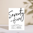 Recherche de 75 anniversaire invitations Typographie