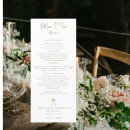 Search for white and gold menus Engagement party