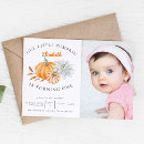 Search for our little pumpkin 1st birthday invitations Turning one