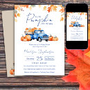 Search for truck baby shower invitations Fall leaves