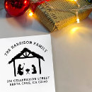 Search for christmas nativity rubber stamps Return address