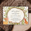 Recherche de woodland animal baby shower invitations Capricieux