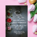 Search for save the date 50th birthday invitations Script typography
