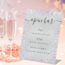 Search for purple and silver menus Glitter