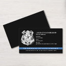 Recherche de profession policier cartes visite Détective
