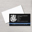 Search for law enforcement business cards Thin blue line