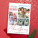 Search for script typography christmas cards Red