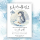 Recherche de penguin baby shower invitations Aquarelle