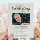 Recherche de vie verte invitations Célébration de la vie
