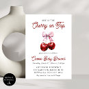 Recherche de cerises invitations Future maman