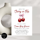 Recherche de cerises invitations Future maman