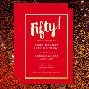 Search for red and gold party invitations Milestone