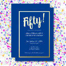 Search for royal blue gold white invitations Minimalist