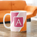 Recherche de rayures colorées tasses Monogramme