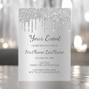 Search for new years baby invitations Silver