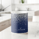 Search for silver and blue mugs Modern