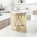 Search for brushed metal mugs Glitter
