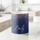 Search for navy blue and gold mugs For her