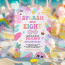 Search for 8th pool birthday invitations Summer pool party