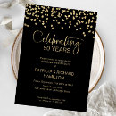 Recherche de gold anniversary invitations Simple