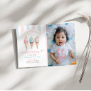 Search for ice cream scoop birthday invitations Cute retro girly