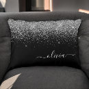 Search for black and silver pillows Cute