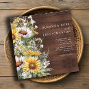 Search for yellow daisy wedding invitations Rustic