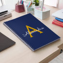 Search for navy and gold notebooks Girly