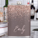 Search for pink glitter flasks Girly