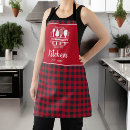 Search for red and black plaid aprons Kitchen