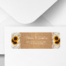 Search for sunflower address stickers Vintage