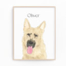 Search for german shepherd art Black and tan