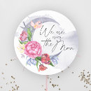 Search for moon flower stickers Watercolor