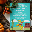 Search for horseback riding birthday invitations Western