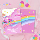 Search for rainbow skate invitations Daisies