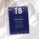 Search for 18 year old birthday invitations Silver