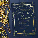 Search for wedding invitations Navy and gold