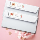 Search for pink baby shower return address labels Coquette
