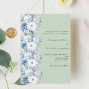 Search for dusty blue floral wedding invitations Spring summer fall