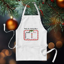 Search for naughty nice aprons Candy cane