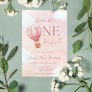 Search for hot air balloon 1st birthday invitations Little miss onederful
