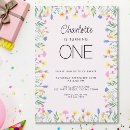 Search for one year old invitations Floral