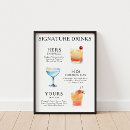 Search for his and hers wedding posters Bar